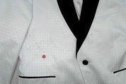 Alfani Mens Slim fit Suit Jacket Blazer 42 S White Black Floral