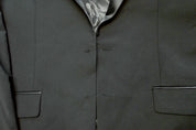 Calvin Klein Mens Slim fit Wool Tuxedo Jacket Blazer 46 R Black Solid