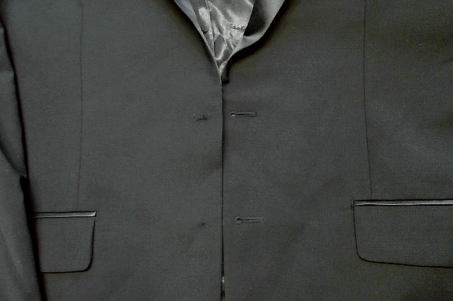 Calvin Klein Mens Slim fit Wool Tuxedo Jacket Blazer 46 R Black Solid