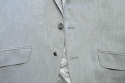 Kenneth Cole Mens Slim fit Suit Jacket Blazer 38 S Light Gray Solid