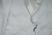 Tommy Hilfiger Mens Slim fit Wool Tuxedo Jacket Blazer 44 R White Solid