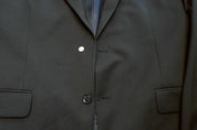 Tommy Hilfiger Mens Modern fit Wool Suit Jacket Blazer 48 R Black Solid Stretch