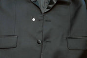 Michael Kors Mens Classic fit Wool Tuxedo Jacket Blazer 42 R Black Solid Stretch