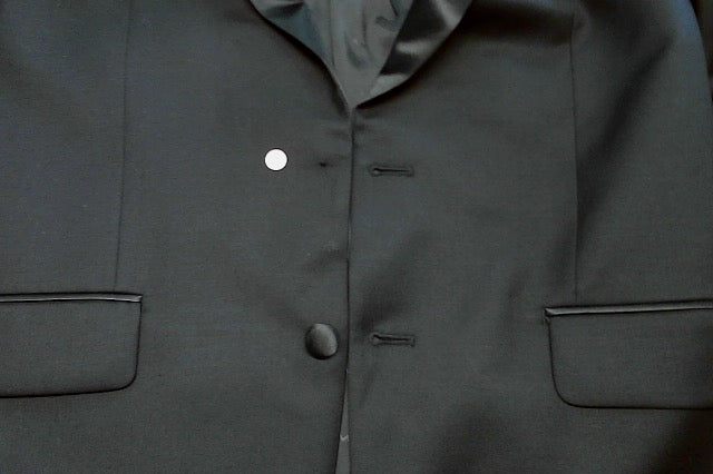 Michael Kors Mens Classic fit Wool Tuxedo Jacket Blazer 42 R Black Solid Stretch
