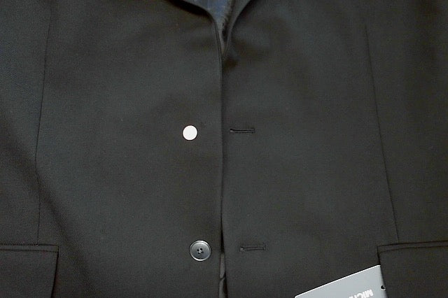 Michael Kors Mens Classic fit Sport Coat Blazer 48 R Black Solid