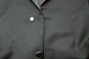 Michael Kors Mens Classic fit Wool Tuxedo Jacket Blazer 46 L Black Solid Stretch