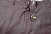 Calvin Klein Mens Slim fit Wool Dress Pants 32 / 32 Eggplant Purple Solid