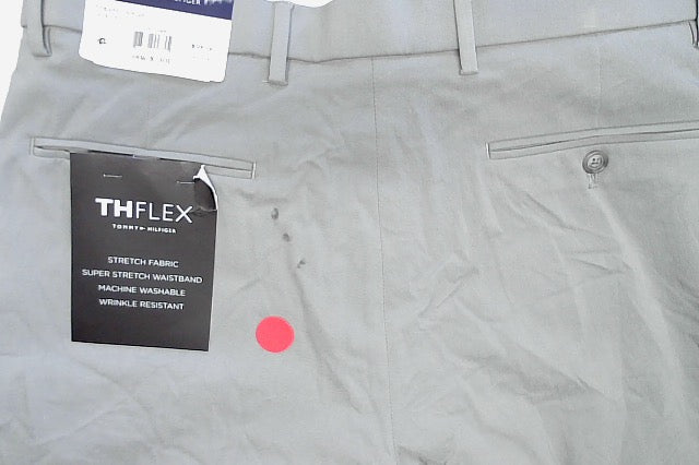 Tommy Hilfiger Mens Modern fit Dress Pants 34 / 30 Light Grey Solid
