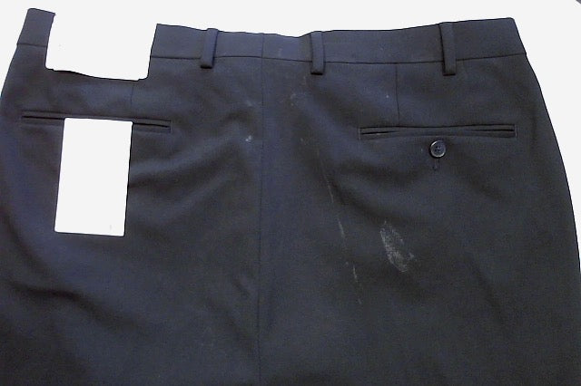 Calvin Klein Mens Slim fit Dress Pants 36 / 32 Navy Blue Solid