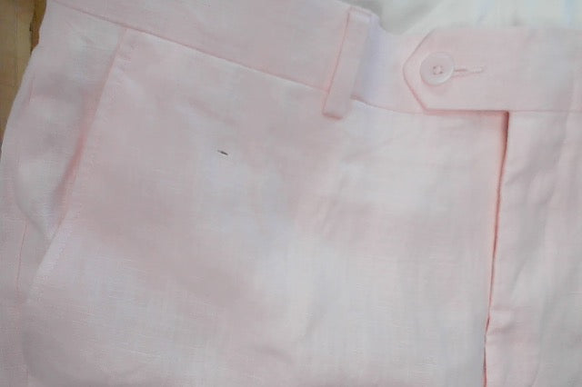 Bar Iii Mens Slim fit Dress Pants 33 / 30 Pink Chambray