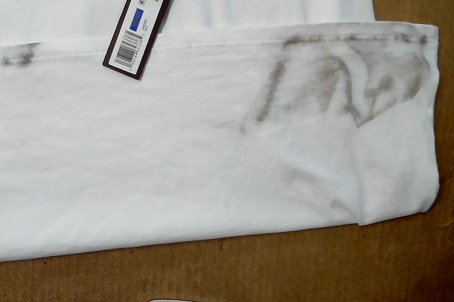 Karl Lagerfeld Paris Mens Regular fit Short Sleeve T-Shirt Shirt XL White Solid