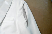 Tommy Hilfiger Mens  fit Sport Coat Blazer 39 S White Solid