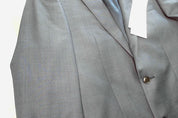 Calvin Klein Mens Slim fit Suit Jacket Blazer 38 L Grey Blue Solid Stretch