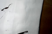 Bar Iii Mens Slim fit Button-Up Suit Vest Medium White Solid Linen
