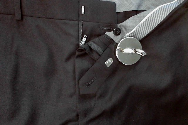 Michael Kors Mens Classic fit Dress Pants 38 / 30 Black Solid Stretch