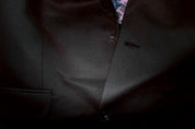 Sean John Men Classic fit Suit Jacket Blazer 40 L Black Solid