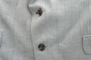 Michael Kors Mens Classic fit Suit Jacket Blazer 46 S Beige Solid Stretch