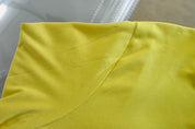 Lacoste Mens Regular fit Short Sleeve V Neck T-Shirt Shirt XXXXL Yellow Solid