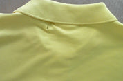 Lacoste Mens Regular fit Short Sleeve Polo Shirt Large Yellow Solid