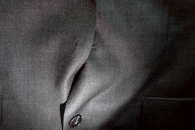 Michael Kors Mens Classic fit Suit Jacket Blazer 40 R Grey Blue Stretch