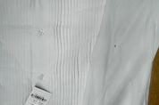 Alfani Mens Slim fit Dress Shirt Small 14-14.5 32-33 White Solid