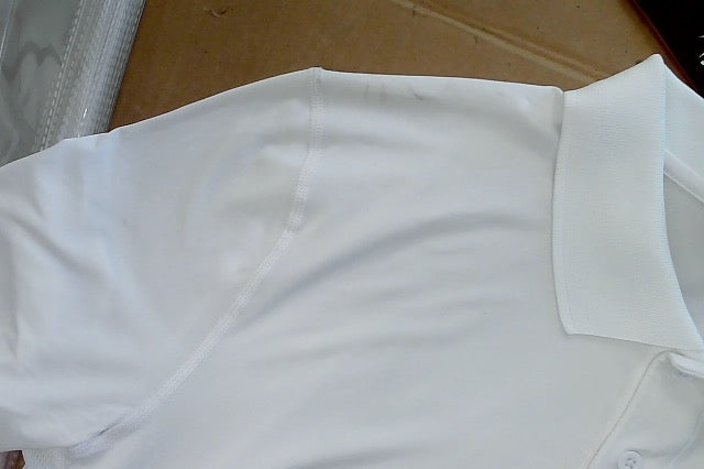 Reebok Mens Regular fit Short Sleeve Polo Shirt Medium White Solid