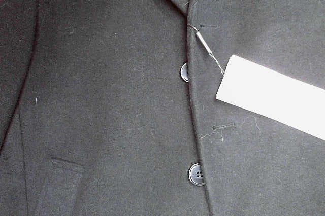 Calvin Klein Mens Slim fit Overcoat Coat 38 S Black Solid