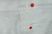 Nautica Mens Modern fit Dress Pants 34 / 32 White Solid Linen