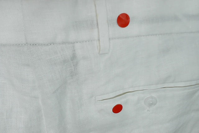 Nautica Mens Modern fit Dress Pants 34 / 32 White Solid Linen