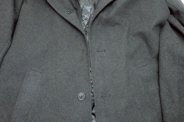 Calvin Klein Mens Classic-Fit Coleman Overcoat Coat 38 R Charcoal Grey