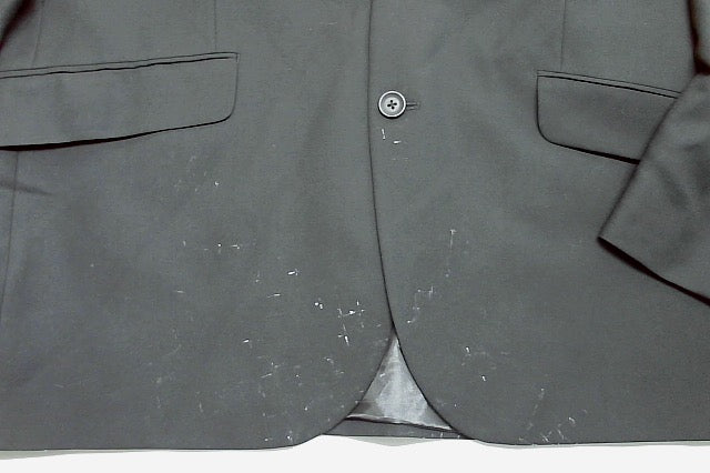 Kenneth Cole Mens Slim fit Suit Jacket Blazer 44 R Black Solid