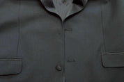 Bar Iii Mens Slim fit Wool Tuxedo Jacket Blazer 44 S Black Solid
