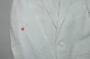 Bar III Mens Slim fit Linen Cotton Suit Jacket Blazer 34 S White Solid