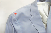 Tommy Hilfiger Mens Modern fit Linen Sport Coat Blazer 46 S Blue Solid