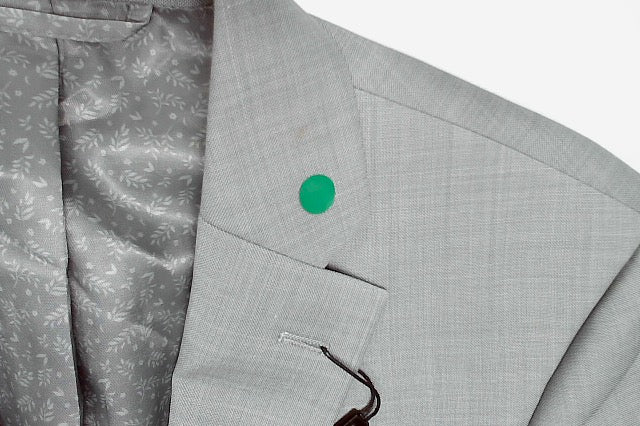 Bar Iii Mens Slim fit Suit Jacket Blazer 36 S Light Grey Solid Wool