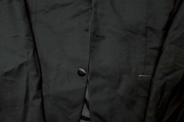 Michael Kors Mens Classic fit Wool Tuxedo Jacket Blazer 44 R Black Solid