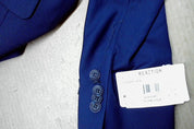 Kenneth Cole Reaction Mens Slim fit Suit Jacket Blazer 42 S Blue Solid Stretch