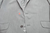 Kenneth Cole Mens Slim fit Suit Jacket Blazer 42 S Gray Solid