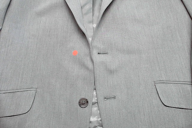 Kenneth Cole Mens Slim fit Suit Jacket Blazer 42 S Gray Solid