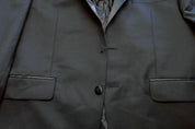 Michael Kors Mens Classic fit Wool Tuxedo Jacket Blazer 42 S Black Solid