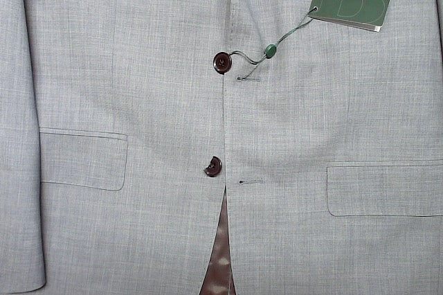 Brooks Brothers Mens Classic fit Wool Suit Jacket Blazer 38 S Blue Solid Stretch
