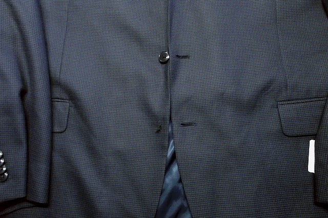 Michael Kors Mens Classic fit Sport Coat Blazer 50 L Blue Geometric
