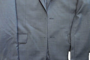 Calvin Klein Mens Slim fit Wool Suit Jacket Blazer 42 L Blue Solid Stretch