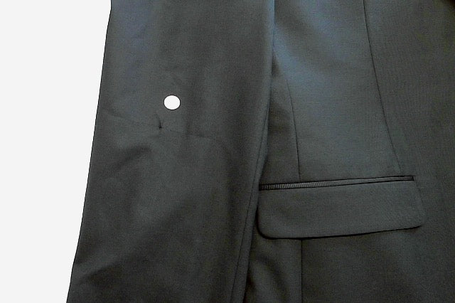 Bar Iii Mens Slim fit Wool Tuxedo Jacket Blazer 40 R Black Solid