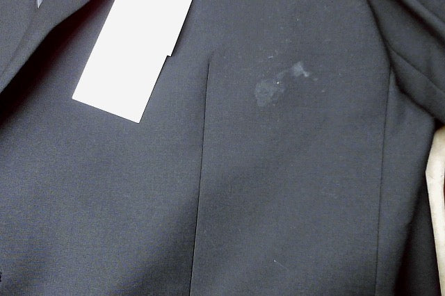 Calvin Klein Mens Slim fit Suit Jacket Blazer 48 L Black Solid Stretch