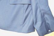 Alfani Mens Slim fit Suit Jacket Blazer 38 R Navy Blue Solid Stretch