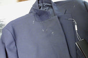 Michael Kors Mens Classic fit Sport Coat Blazer 41 R Navy Blue Solid