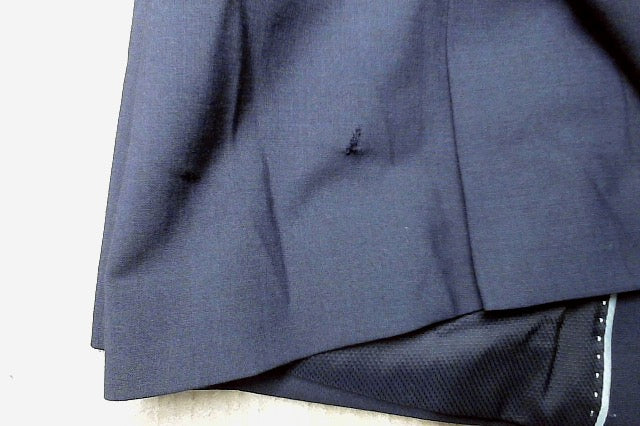 Bar Iii Mens Slim fit Suit Jacket Blazer 44 S Navy Blue Solid Wool