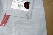 Calvin Klein Mens Slim fit Sport Coat Blazer 40 L Light Grey Solid Stretch
