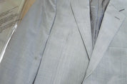 Calvin Klein Mens Slim fit Suit Jacket Blazer 38 R Light Grey Solid Stretch Wool